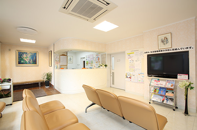 関屋内科クリニックの受付