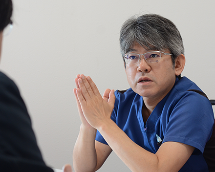 妊娠中絶の診療風景